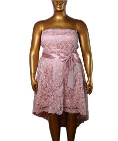 Robe de soirée courte Félicia : rose clair