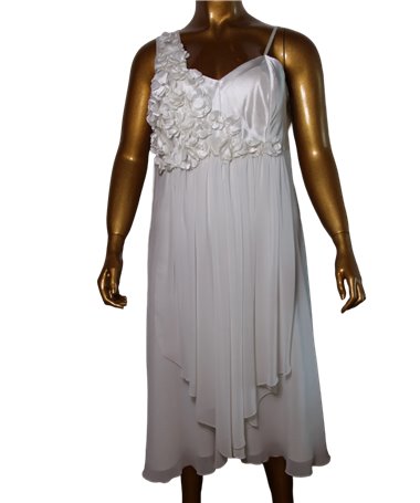 Robe cocktail Suzanne : blanc