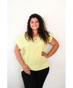 Haut Maelya Jaune - Du L au XXL