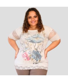 T-shirt Amalya Gris - Taille M,L