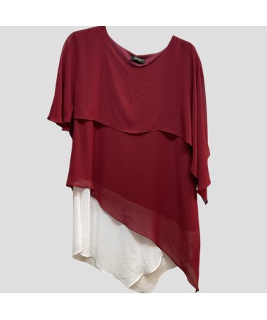 Top Anneliese Bordeaux Taille 48 au 54