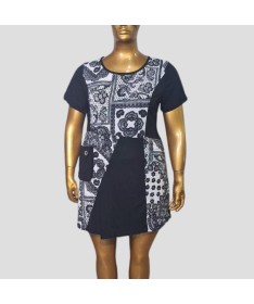 Robe patchwork taille 52-54