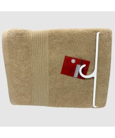 Serviette de bain Yasmina Taupe 50x100cm