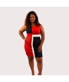 Robe casual Chelsy Rouge Taille 52