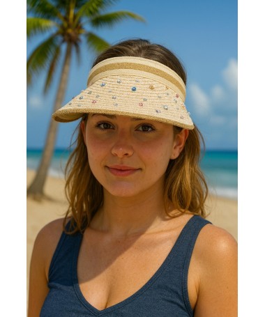 Casquette Serre-Tête Chic avec pierres Colorées - Accessoire de Mode original