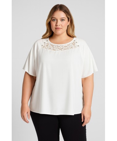 Haut élégance perle Taille 50 au 54