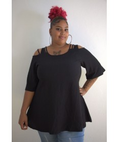 Tunique PORTO Noir Taille 46-48 et 50-52