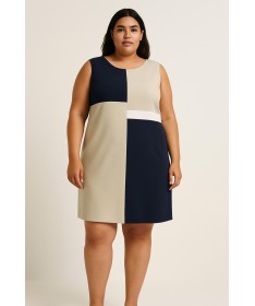 Robe casual Chelsy Beige Taille 50 , 54 et 56