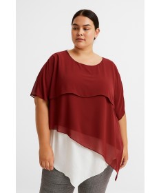 Top Anneliese Bordeaux Taille 48 au 54