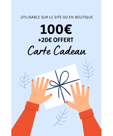 Bon cadeau à offrir 100€ + 20€ offert
