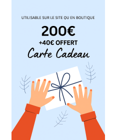 Bon cadeau à offrir 200€ + 40€ offert