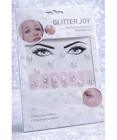 Strass visage et ongles CRYSTAL
