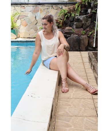 Top Laura Beige Sheego Taille 48