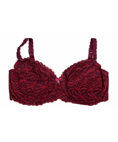 Soutien-gorge Rouge Bordeaux Pampelune Harmony taille 105E