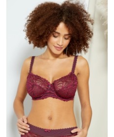 Soutien-gorge Rouge Bordeaux Pampelune Harmony taille 105E