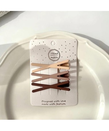 Pinces à cheveux en croix 3 couleurs