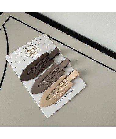 Lots de 3 Pinces plates larges 3 couleurs