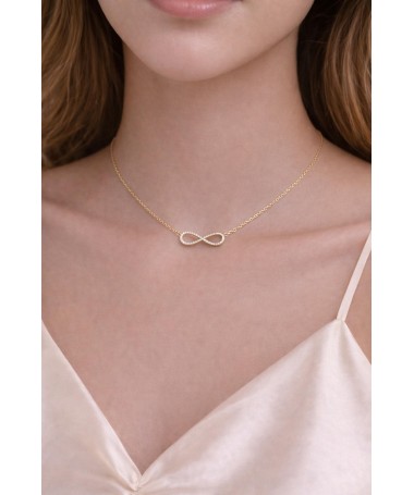 Collier doré Symbole Infini| Bijoux Élégants et Minimalistes