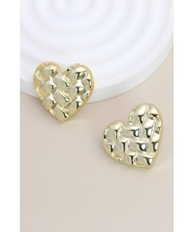 Boucles d'oreilles Coeurs Dorés 