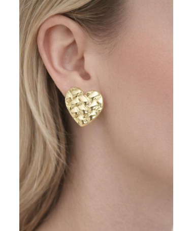 Boucles d'oreilles Coeurs Dorés 