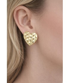 Boucles d'oreilles Coeurs Dorés 