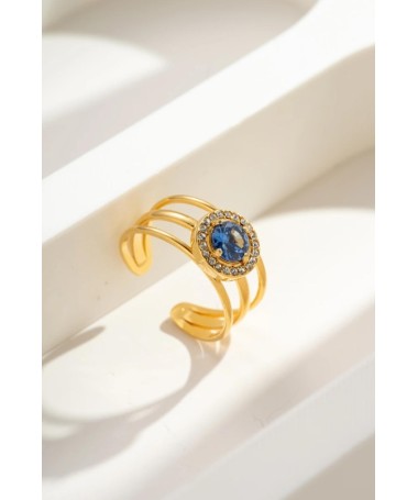 Bague Dorée Saphir
