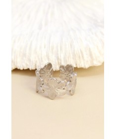 Bague Floral Argentée