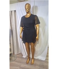 Tunique-Robe noire taille 52-54