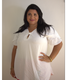 Top/Tunique Blanche Grande ( Taille du 50-52 au 58-60 )