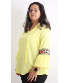 Haut Éclatant avec Détails Brodés ( Taille 48 et 52 )